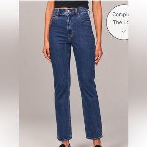 Abercrombie & Fitch Ankle Straight Ultra High Rise Jeans
